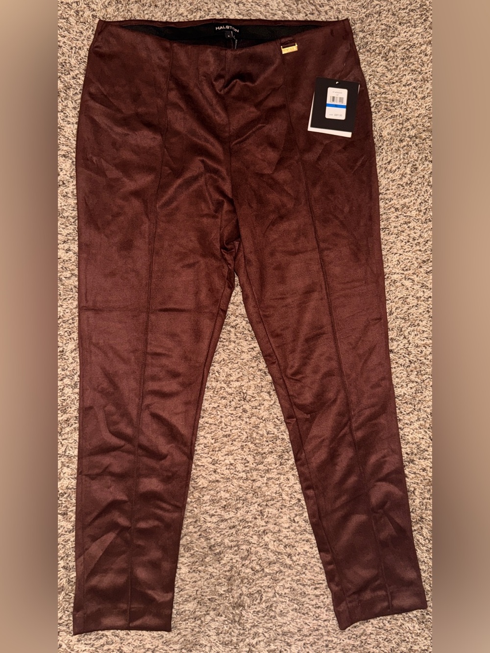 H by Halston Women’s Chocolate Brown Slim Ponte Pants